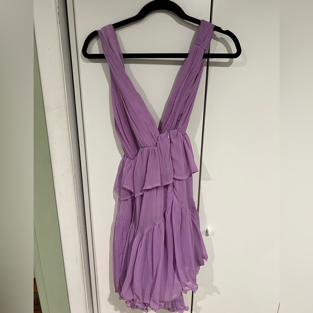 Purple Ruffle Mini Dress from ASOS - Picture 3 of 4